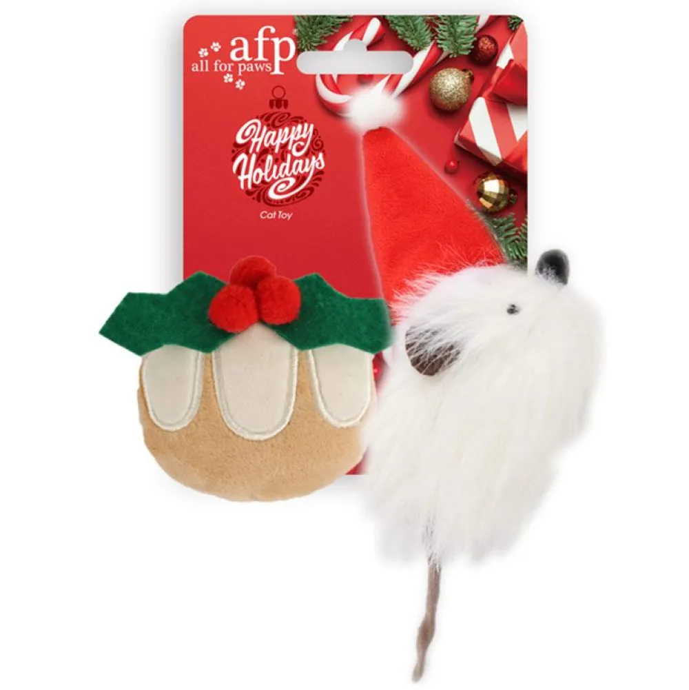 Weihnachten|Katzenspielzeug>Futterfreund AFP Happy Holidays Katzenspielzeug, 2er-Set