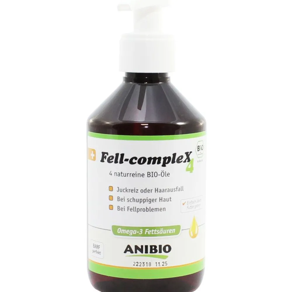 Katzenpflege & Hygiene|Fellpflege>Futterfreund Anibio Fell-compleX4 300 ml