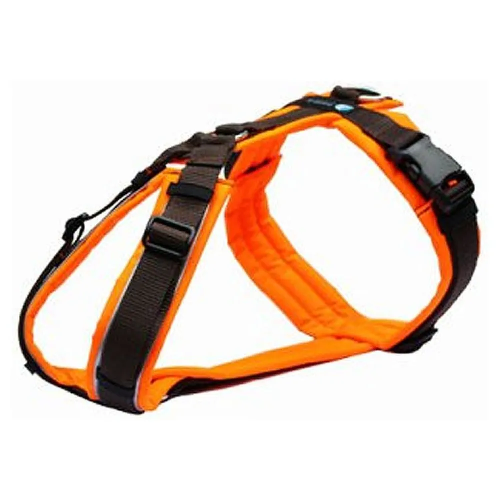 Halsbänder, Leinen & Geschirre>Futterfreund Anny-x Brustgeschirr Protect, leuchtorange/braun