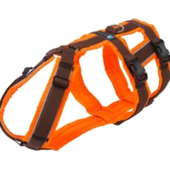 Halsbänder, Leinen & Geschirre>Futterfreund Anny-x Brustgeschirr Safety, leuchtorange/braun