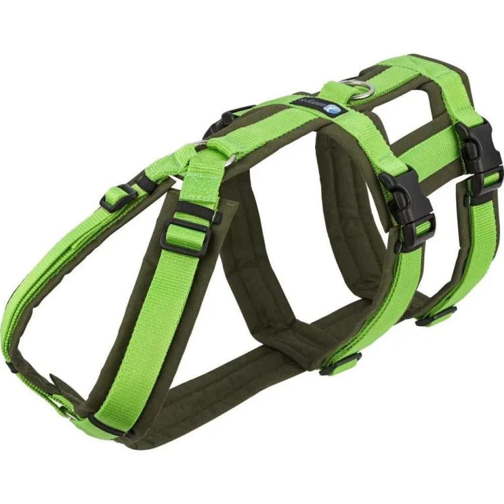 Halsbänder, Leinen & Geschirre>Futterfreund Anny-x Brustgeschirr Safety, oliv/hellgrün