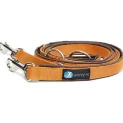 Halsbänder, Leinen & Geschirre>Futterfreund Anny-x Führleine Classic Bolt Fun, 3m, braun/bernstein