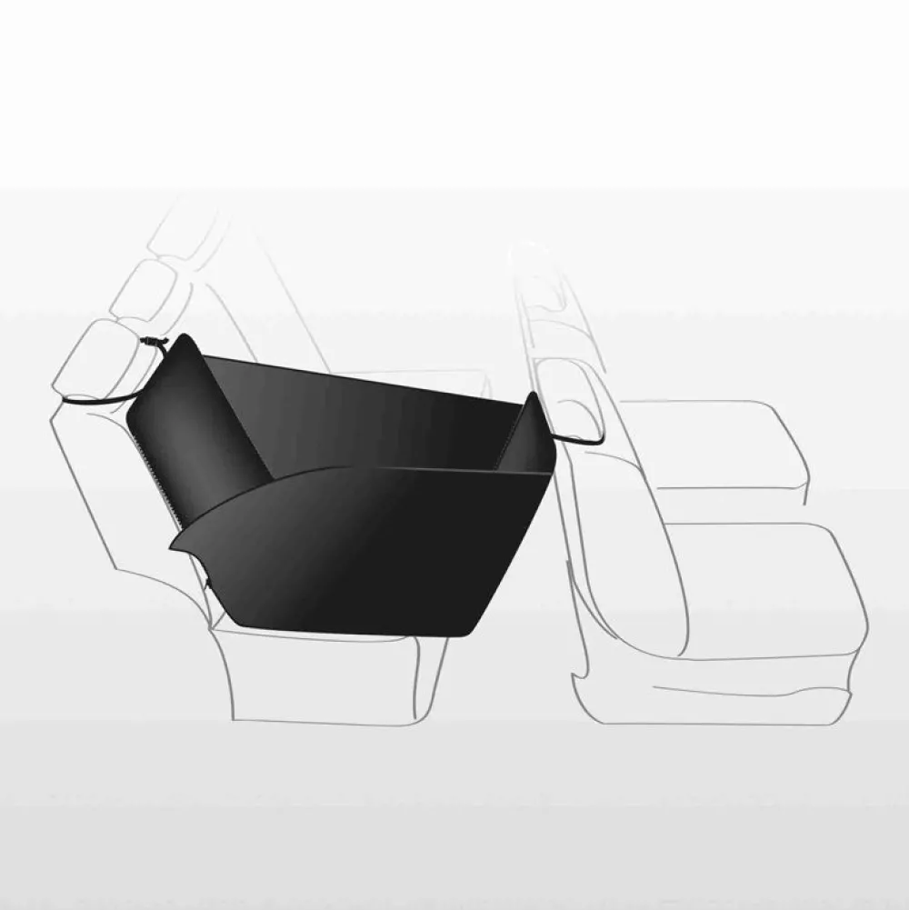 Unterwegs Mit Hund>Futterfreund Auto-Schondecke, 0,5×1,45 m, schwarz/beige
