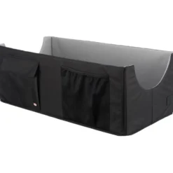 Unterwegs Mit Hund>Futterfreund Autositz, doppelt 80×28×39 cm, schwarz/grau