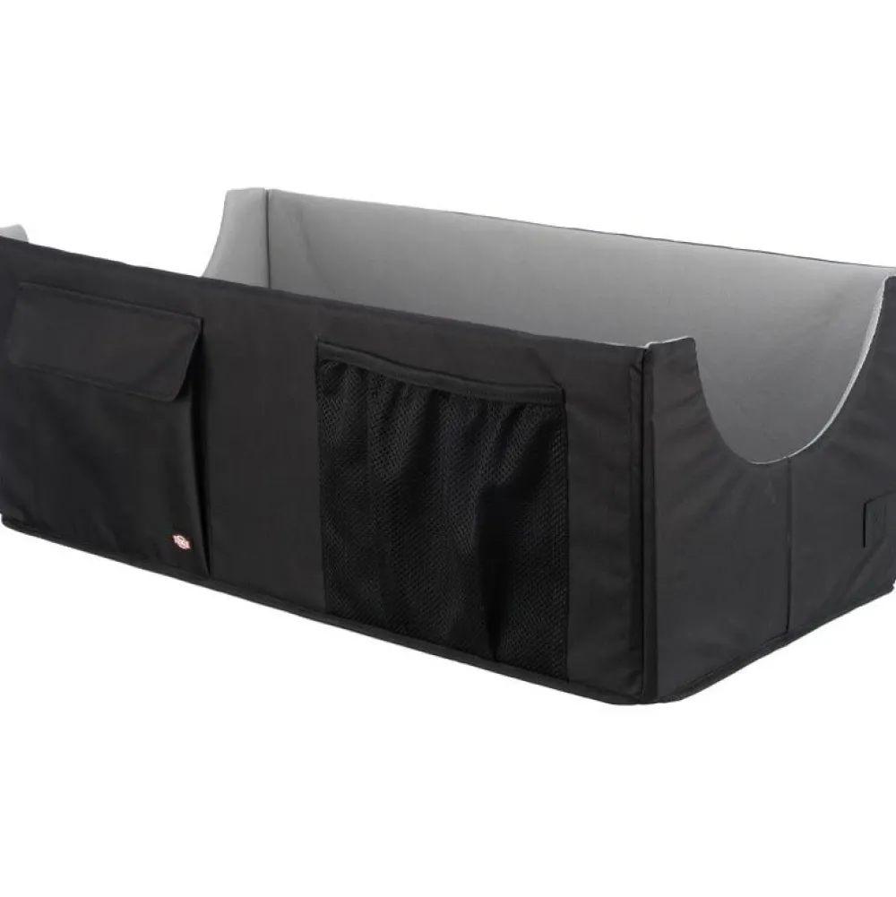 Unterwegs Mit Hund>Futterfreund Autositz, doppelt 80×28×39 cm, schwarz/grau