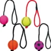 Sport & Training|Spielzeug>Futterfreund Ball am Seil, Moosgummi, schwimmt, 6cm/30cm