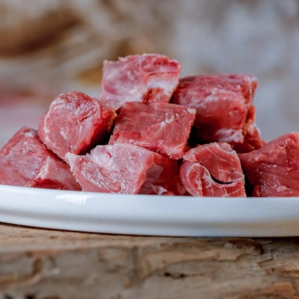 Barfgold>Futterfreund Barfgold Lammmuskelfleisch, durchwachsen, gewürfelt 1000g