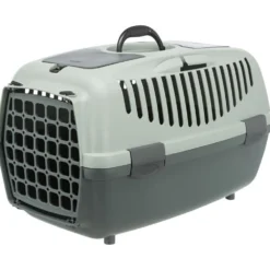 Unterwegs Mit Hund|Katzen Sicherheit & Transport>Futterfreund Be Eco Transportbox Capri, anthrazit/grau-grün