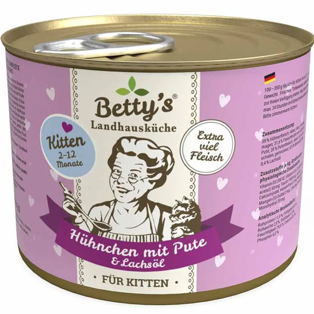 Betty'S Landhausküche>Futterfreund Betty's Landhausküche Dose Kitten Hühnchen + Pute 200g