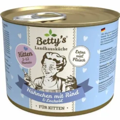 Betty'S Landhausküche>Futterfreund Betty's Landhausküche Dose Kitten Hühnchen + Rind 200g