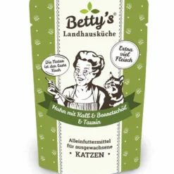 Betty'S Landhausküche>Futterfreund Betty's Landhausküche Pouch Huhn, Kalb + Borretschöl 100g