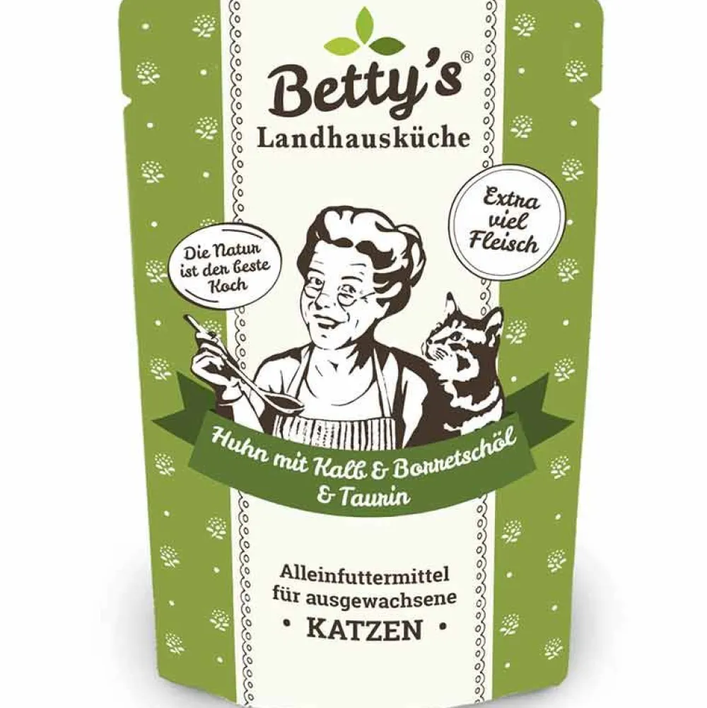 Betty'S Landhausküche>Futterfreund Betty's Landhausküche Pouch Huhn, Kalb + Borretschöl 100g