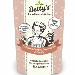 Betty'S Landhausküche>Futterfreund Betty's Landhausküche Pouch Huhn, Lachs + Borretschöl 100g