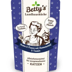 Betty'S Landhausküche>Futterfreund Betty's Landhausküche Pouch Huhn, Fasan + Borretschöl 100g