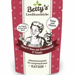 Betty'S Landhausküche>Futterfreund Betty's Landhausküche Pouch Rind, Herz + Borretschöl 100g