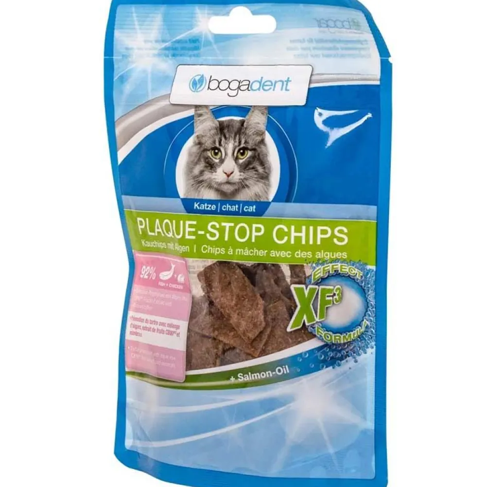 Katzenpflege & Hygiene>Futterfreund Bogadent PLAQUE-STOP Chips Fish Katze 50g
