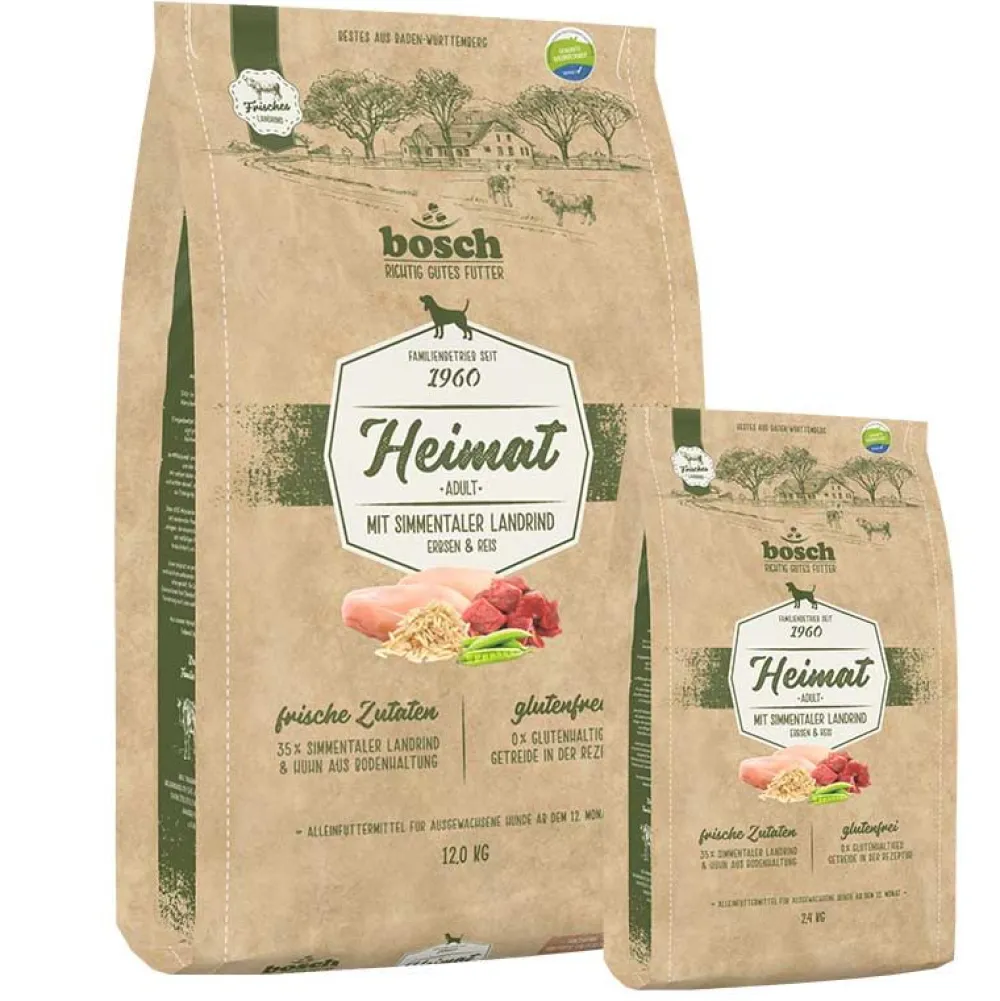 Bosch Heimat>Futterfreund Bosch Heimat Adult mit frischem Simmentaler Landrind