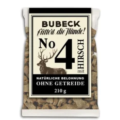Bubeck|Bubeck>Futterfreund Bubeck Getreidefreier Snack Nr. 4 mit Hirsch 210g