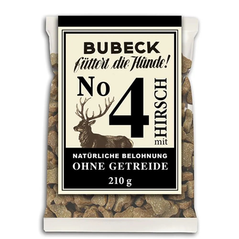 Bubeck|Bubeck>Futterfreund Bubeck Getreidefreier Snack Nr. 4 mit Hirsch 210g