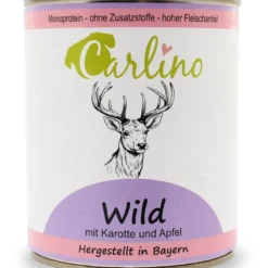 Carlino>Futterfreund Carlino Menü - Wild mit Karotte und Apfel