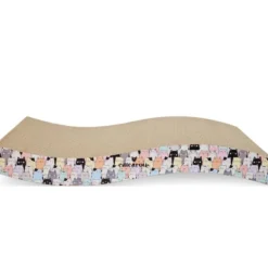 Kratzbretter>Futterfreund Catcarou Kratzbrett Wave Small cat pattern 45x21x7 cm