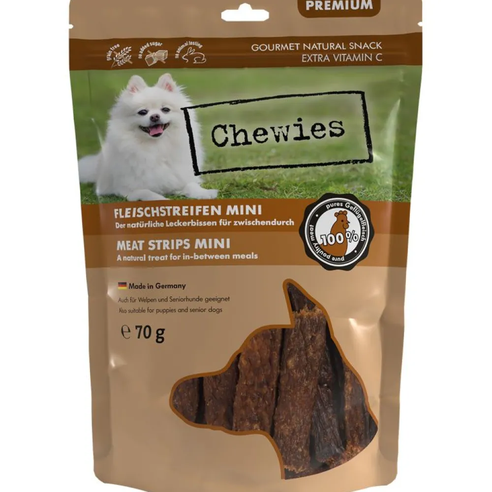 Chewies|Geflügel>Futterfreund Chewies Fleischstreifen Mini Geflügel 70g