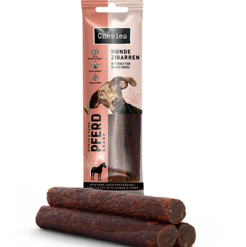 Chewies|Pferd>Futterfreund Chewies Hundezigarren Pferd und Hanf 75g