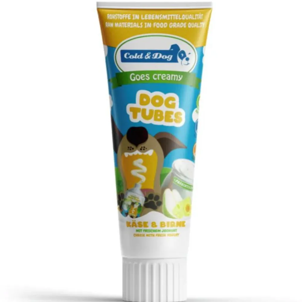 Cold & Dog>Futterfreund Cold & Dog Dogtubes Käse + Birne 75g