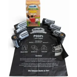 Unterwegs Mit Hund>Futterfreund Cold & Dog Organic Kotbeutel, Poops i did it again 8x15 Stk.