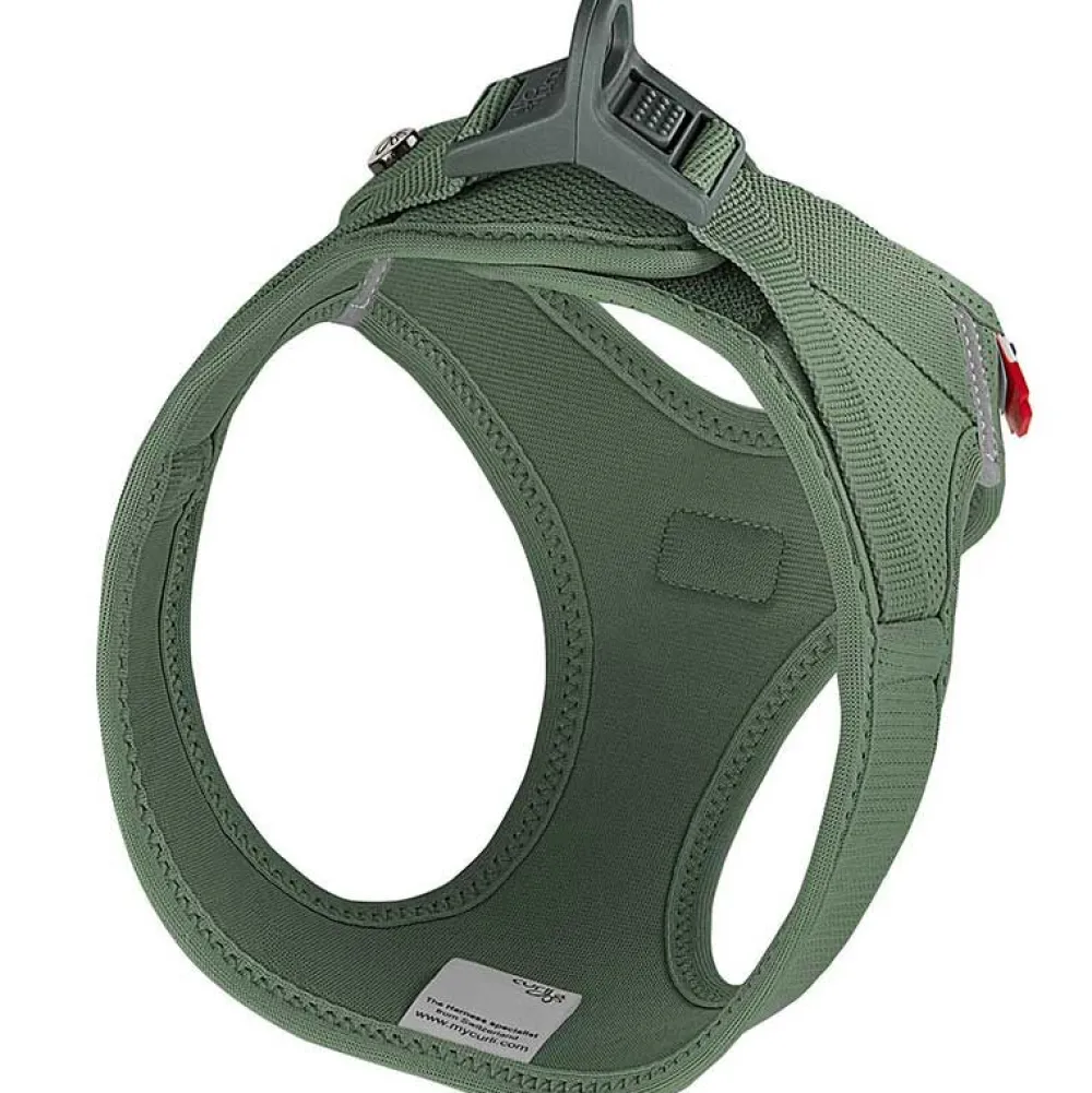 Halsbänder, Leinen & Geschirre>Futterfreund Curli Geschirr Vest Air-Mesh Clasp, moss