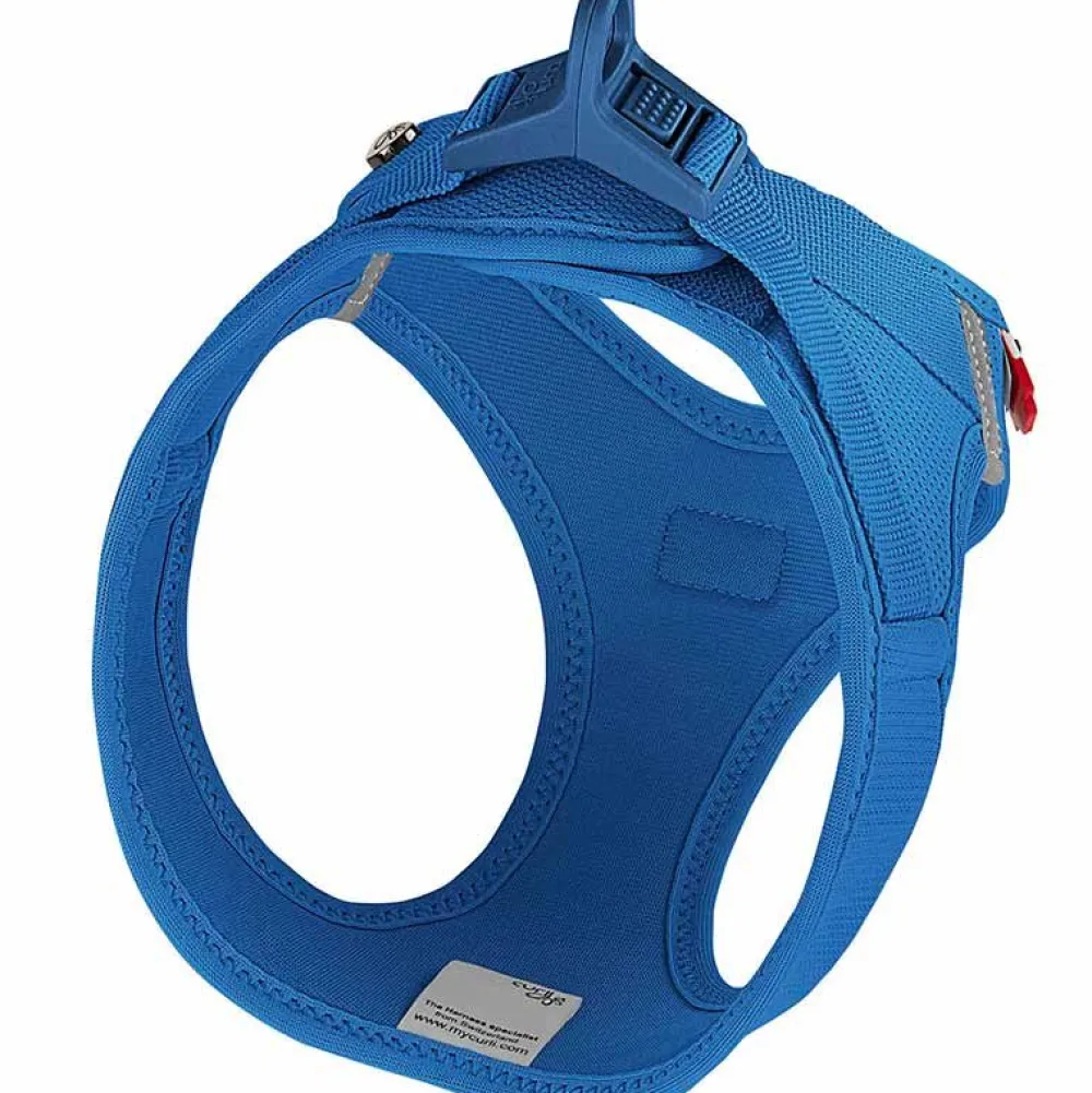 Halsbänder, Leinen & Geschirre>Futterfreund Curli Geschirr Vest Air-Mesh Clasp, blau