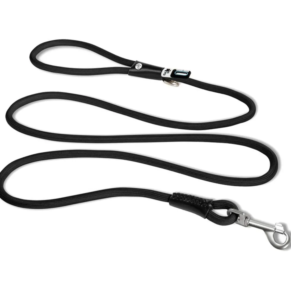 Halsbänder, Leinen & Geschirre>Futterfreund Curli Stretch Comfort Leine, black