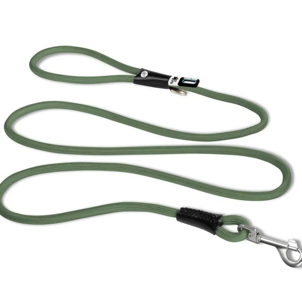 Halsbänder, Leinen & Geschirre>Futterfreund Curli Stretch Comfort Leine, moss