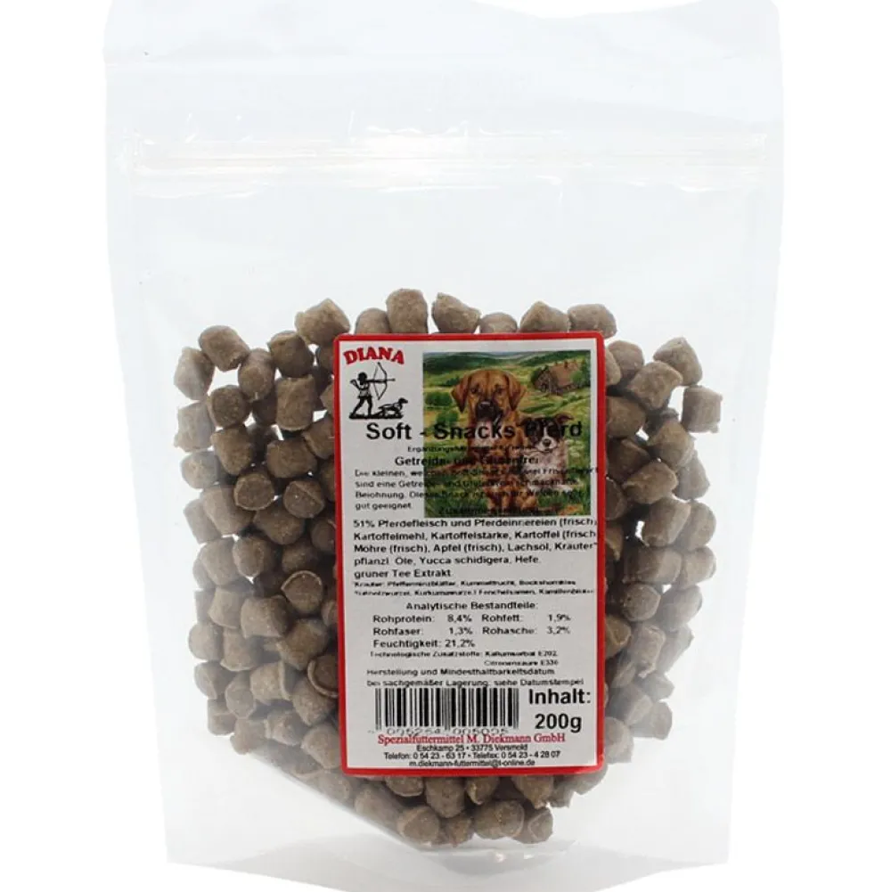 Diana|Diana>Futterfreund Diana Soft-Snack Pferd mit Frischfleisch 200g