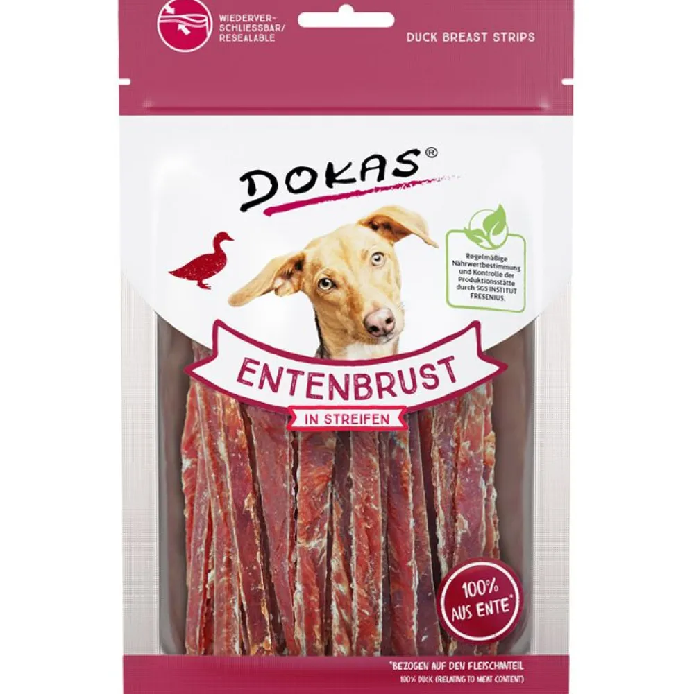 Dokas|Geflügel>Futterfreund Dokas Dog Snack Entenbrust in Streifen 70g