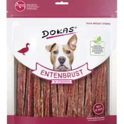 Dokas|Kaustreifen>Futterfreund Dokas Dog Snack Entenbrust in Streifen 500g