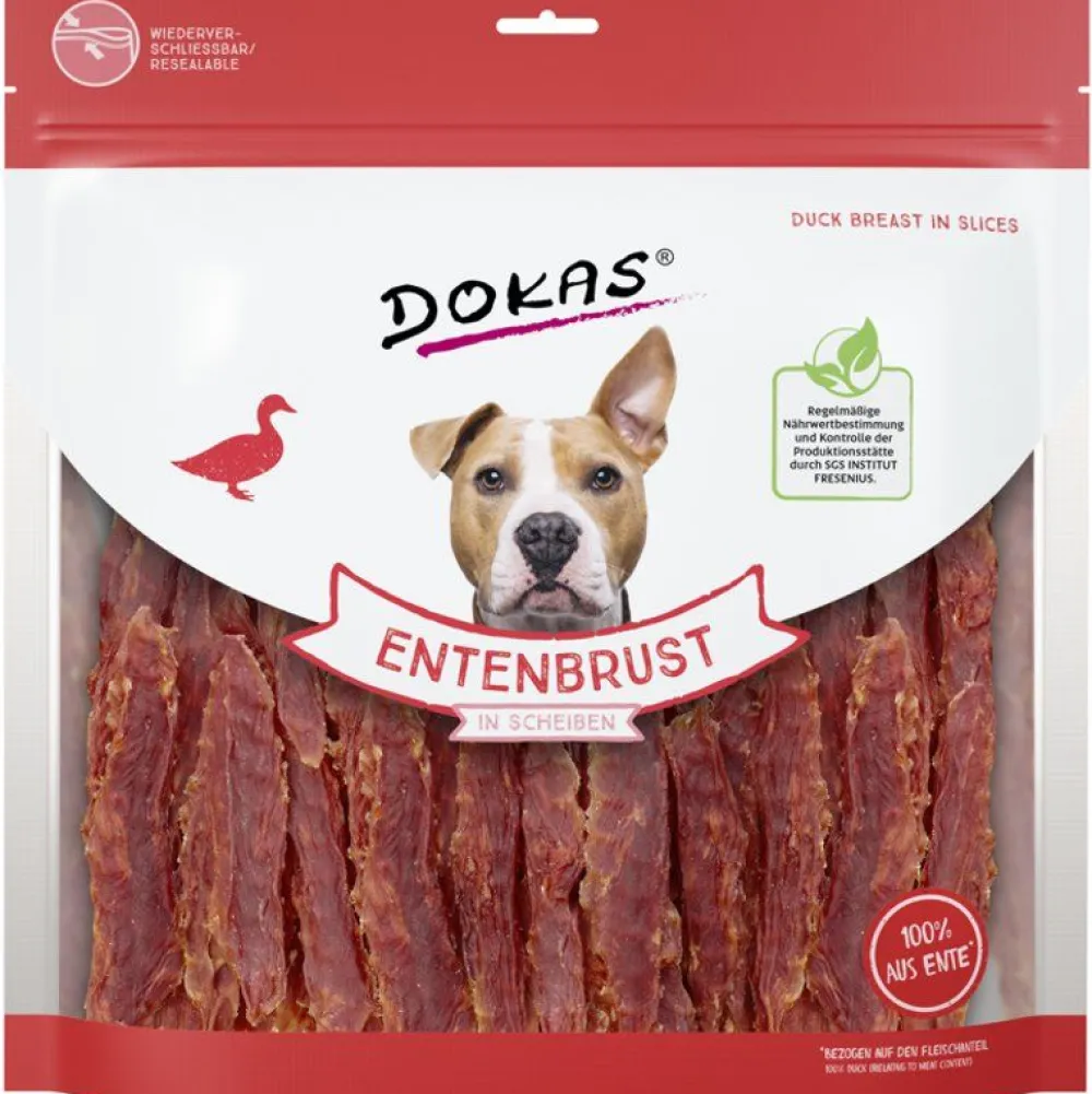 Dokas|Geflügel>Futterfreund Dokas Dog Snack Entenbrust in Scheiben 900g