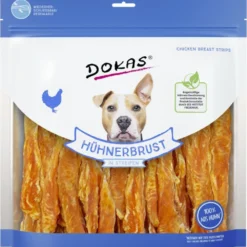 Dokas|Geflügel>Futterfreund Dokas Dog Snack Hühnerbrust in Streifen 900g