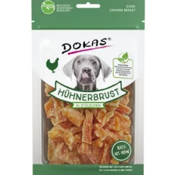Dokas|Geflügel>Futterfreund Dokas Dog Snack Hühnerbrust in Stückchen 70g