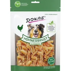 Dokas|Geflügel>Futterfreund Dokas Dog Snack Hühnerbrust in Stückchen 200g