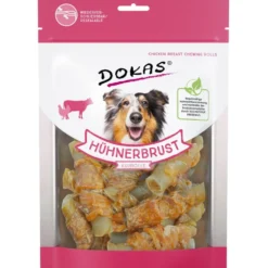 Dokas>Futterfreund Dokas Dog Snack Hühnerbrust Kaurolle 250g