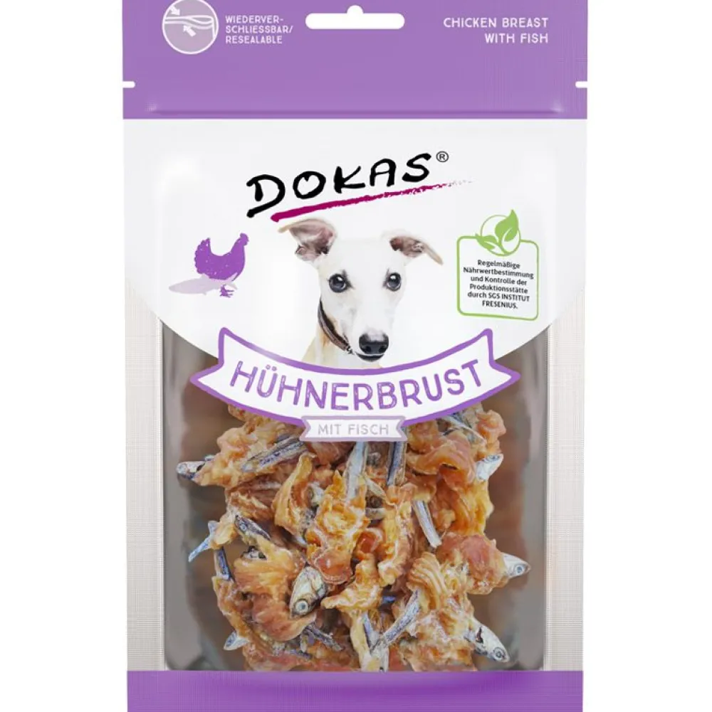 Dokas>Futterfreund Dokas Dog Snack Hühnerbrust mit Fisch 70g