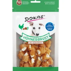 Dokas>Futterfreund Dokas Dog Snack Hühnerbrust mit Kokosnuss 60g