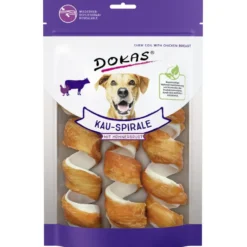 Dokas>Futterfreund Dokas Dog Snack Kau-Spirale mit Hühnerbrust 3 Stück 110g