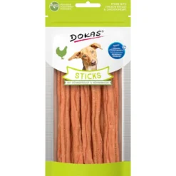 Dokas>Futterfreund Dokas Dog Sticks mit Hühnerbrust und Hühnerherz 60g
