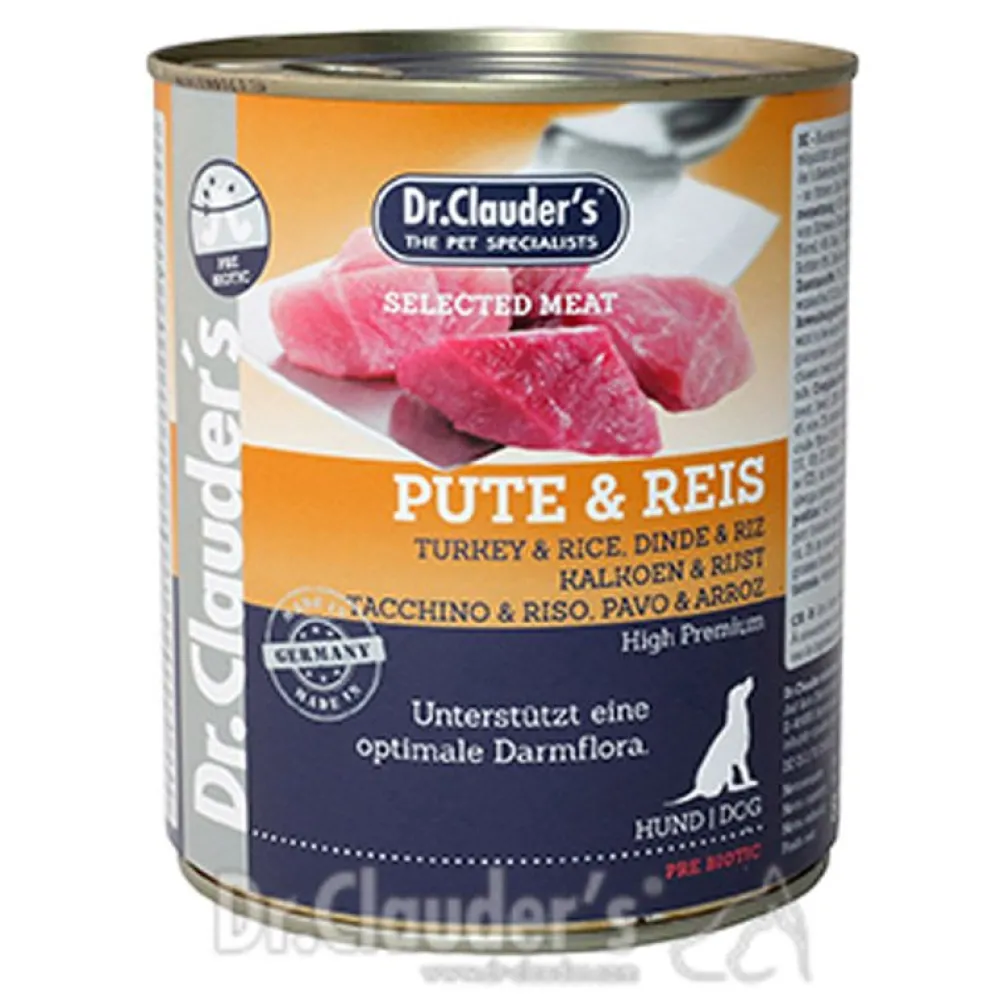 Dr. Clauders>Futterfreund Dr. Clauders Selected Meat Prebiotics Pute+Reis 800g