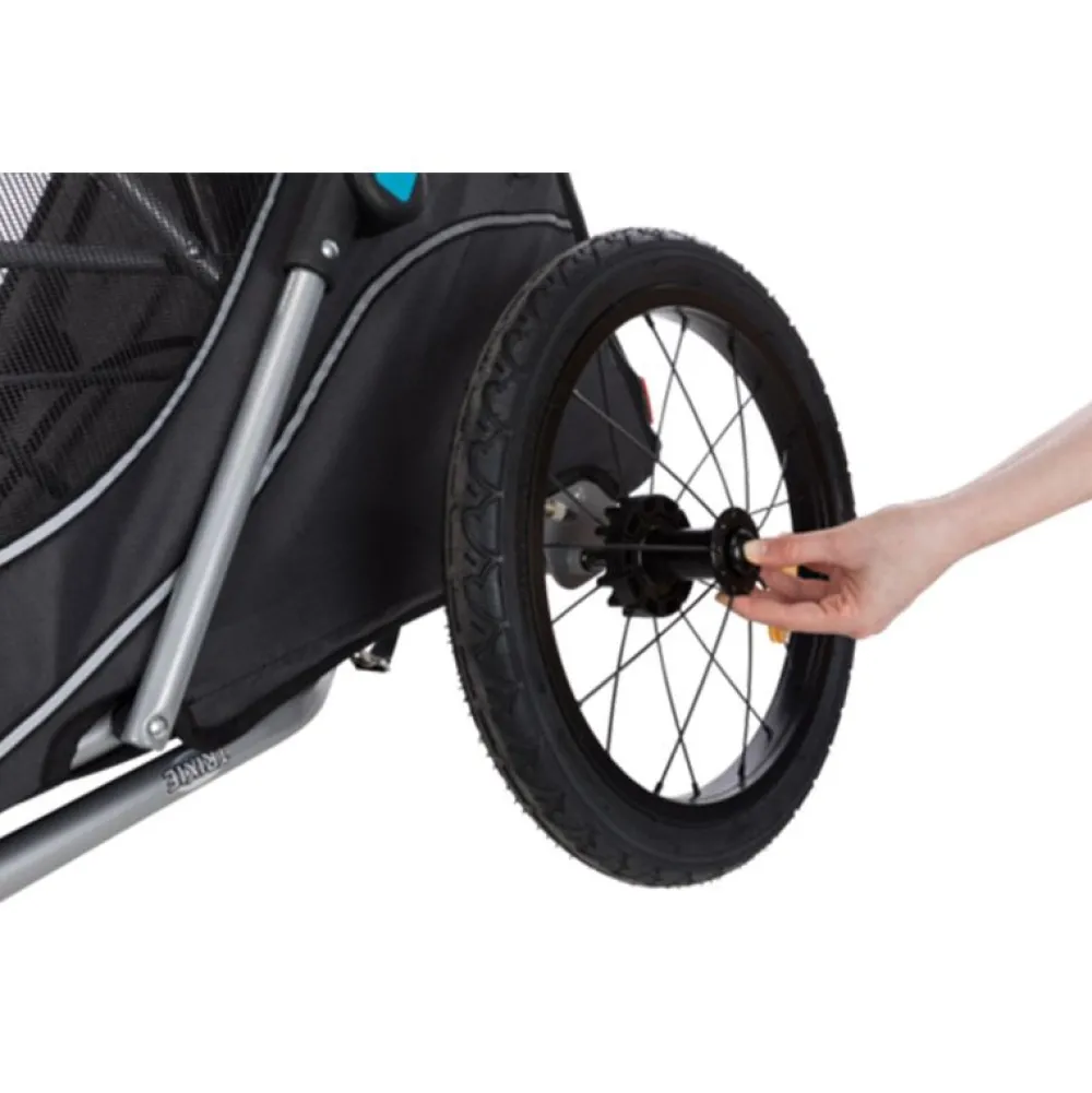Unterwegs Mit Hund>Futterfreund Fahrrad-Anhänger für Hunde Gr. M bis 22 kg, grau