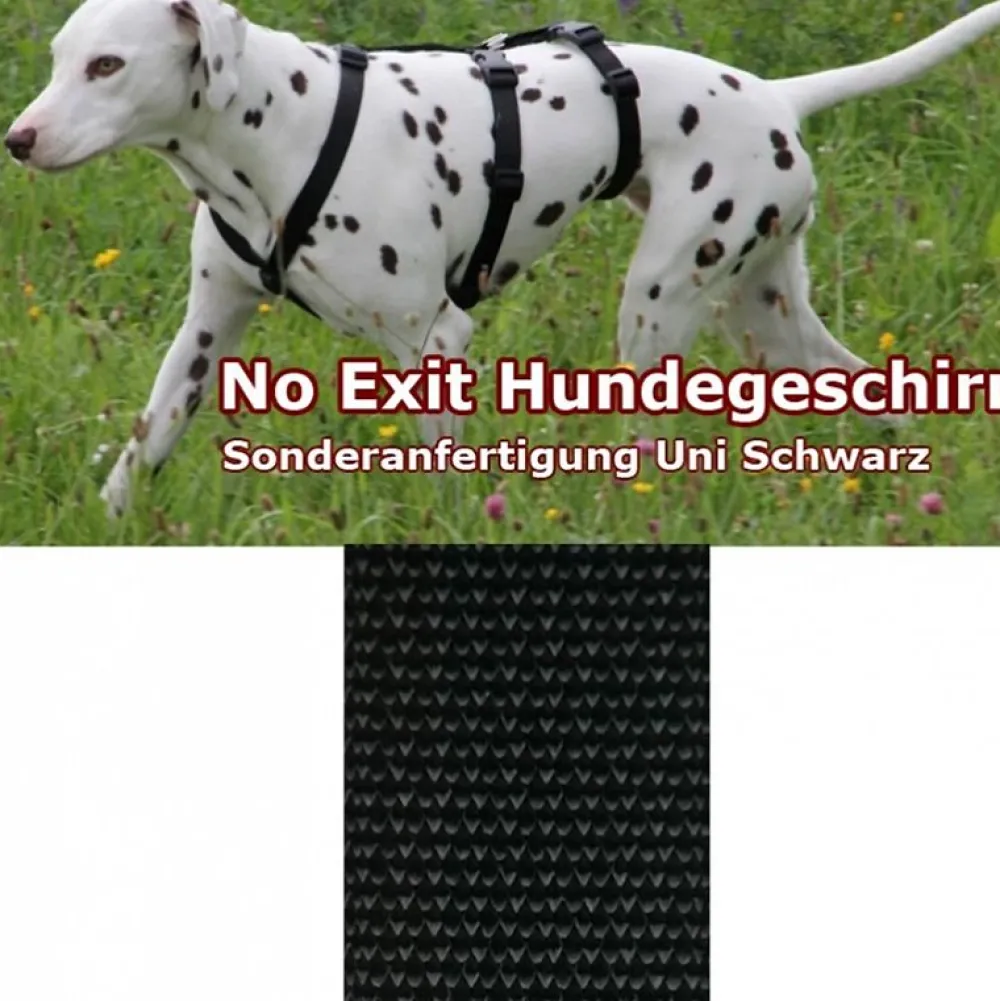 Halsbänder, Leinen & Geschirre>Futterfreund Feltmann Kreuzgeschirr NoExit, uni schwarz