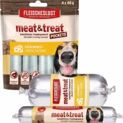 Fleischeslust|Fleischeslust>Futterfreund Fleischeslust Meat & Treat Käswurst