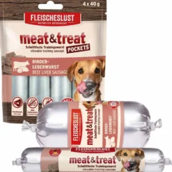 Fleischeslust|Fleischeslust>Futterfreund Fleischeslust Meat & Treat Rinderleberwurst